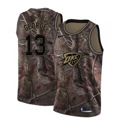 Women's Nike Oklahoma City Thunder #13 Paul George Swingman Camo Realtree Collection NBA Jersey