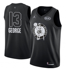 Youth Nike Jordan Oklahoma City Thunder #13 Paul George Swingman Black 2018 All-Star Game NBA Jersey