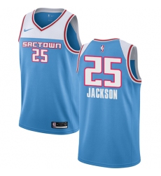 Men's Nike Sacramento Kings #25 Justin Jackson Swingman Blue NBA Jersey - 2018 19 City Edition