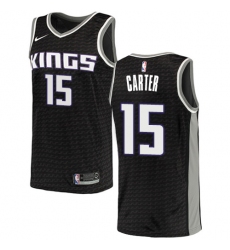 Youth Nike Sacramento Kings #15 Vince Carter Swingman Black NBA Jersey Statement Edition