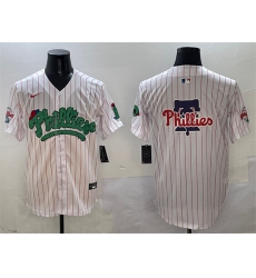 Men's Philadelphia Phillies Team Big Logo White Phanatic Limited Stitched Jersey