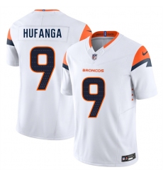 Men's Denver Broncos #9 Talanoa Hufanga White 2025 F.U.S.E. Vapor Limited Football Stitched Jersey