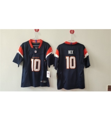 Women's Denver Broncos #10 Bo Nix Navy 2024 F.U.S.E Alternate Stitched Jersey(Run Small)