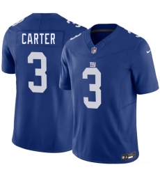 Men's New York Giants #3 Abdul Carter Blue 2026 F.U.S.E. Vapor Untouchable Limited Stitched Jersey