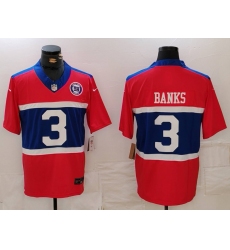 Men's New York Giants #3 Deonte Banks Limited Red Alternate FUSE Team Vapor Jersey