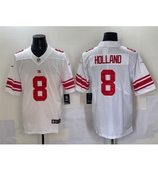 Men's New York Giants #8 Jevon Holland White 2025 Vapor Untouchable Limited Football Stitched Jersey