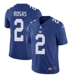 Youth Nike New York Giants #2 Aldrick Rosas Royal Blue Team Color Vapor Untouchable Limited Player NFL Jersey