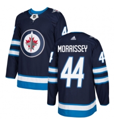 Youth Adidas Winnipeg Jets #44 Josh Morrissey Premier Navy Blue Home NHL Jersey