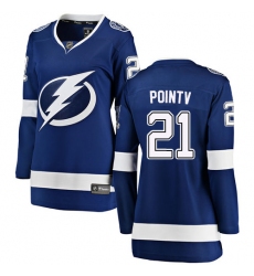 Women's Tampa Bay Lightning #21 Brayden Point Fanatics Branded Royal Blue Home Breakaway NHL Jersey