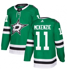 Youth Adidas Dallas Stars #11 Curtis McKenzie Authentic Green Home NHL Jersey