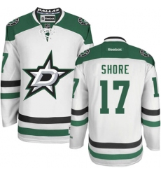 Youth Reebok Dallas Stars #17 Devin Shore Authentic White Away NHL Jersey
