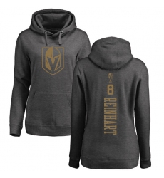 NHL Women's Adidas Vegas Golden Knights #8 Griffin Reinhart Charcoal One Color Backer Pullover Hoodie