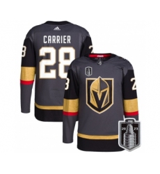 Men's Vegas Golden Knights #28 William Carrier Gray 2023 Stanley Cup Final Stitched Jersey