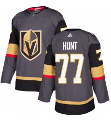 Youth Adidas Vegas Golden Knights #77 Brad Hunt Authentic Gray Home NHL Jersey