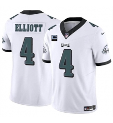 Men's Philadelphia Eagles #4 Jake Elliott White F.U.S.E With 3-Star C Vapor Untouchable Limited Football Stitched Jersey