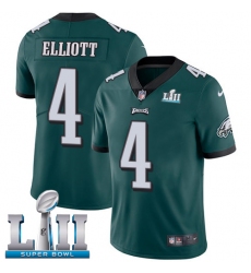 Youth Nike Philadelphia Eagles #4 Jake Elliott Midnight Green Team Color Vapor Untouchable Limited Player Super Bowl LII NFL Jersey
