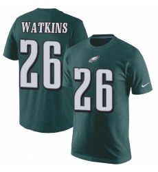 Nike Philadelphia Eagles #26 Jaylen Watkins Green Rush Pride Name & Number T-Shirt