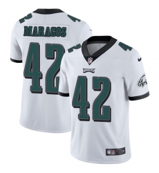 Youth Nike Philadelphia Eagles #42 Chris Maragos White Vapor Untouchable Limited Player NFL Jersey