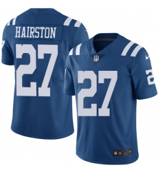 Youth Nike Indianapolis Colts #27 Nate Hairston Limited Royal Blue Rush Vapor Untouchable NFL Jersey