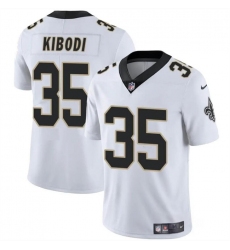 Men's New Orleans Saints #35 Jacob Kibodi White Vapor Limited Stitched Football Jersey