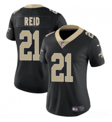 Women's New Orleans Saints #21 Justin Reid Black 2025 Vapor Stitched Game Jersey(Run Small)