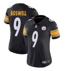 Women's Nike Pittsburgh Steelers #9 Chris Boswell Black Team Color Vapor Untouchable Limited Player NFL Jersey