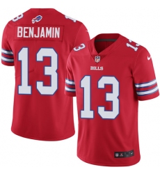Men's Nike Buffalo Bills #13 Kelvin Benjamin Elite Red Rush Vapor Untouchable NFL Jersey