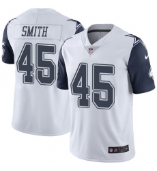 Men's Nike Dallas Cowboys #45 Rod Smith Limited White Rush Vapor Untouchable NFL Jersey