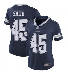 Women's Nike Dallas Cowboys #45 Rod Smith Navy Blue Team Color Vapor Untouchable Elite Player NFL Jersey