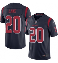 Youth Nike Houston Texans #20 Jeremy Lane Limited Navy Blue Rush Vapor Untouchable NFL Jersey