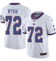 Men's Nike New York Giants #72 Kerry Wynn Limited White Rush Vapor Untouchable NFL Jersey