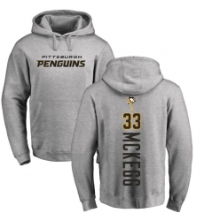 NHL Adidas Pittsburgh Penguins #33 Greg McKegg Ash Backer Pullover Hoodie
