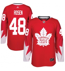 Men's Adidas Toronto Maple Leafs #48 Calle Rosen Premier Red Alternate NHL Jersey