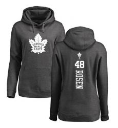 NHL Women's Adidas Toronto Maple Leafs #48 Calle Rosen Charcoal One Color Backer Pullover Hoodie