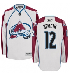Youth Reebok Colorado Avalanche #12 Patrik Nemeth Authentic White Away NHL Jersey