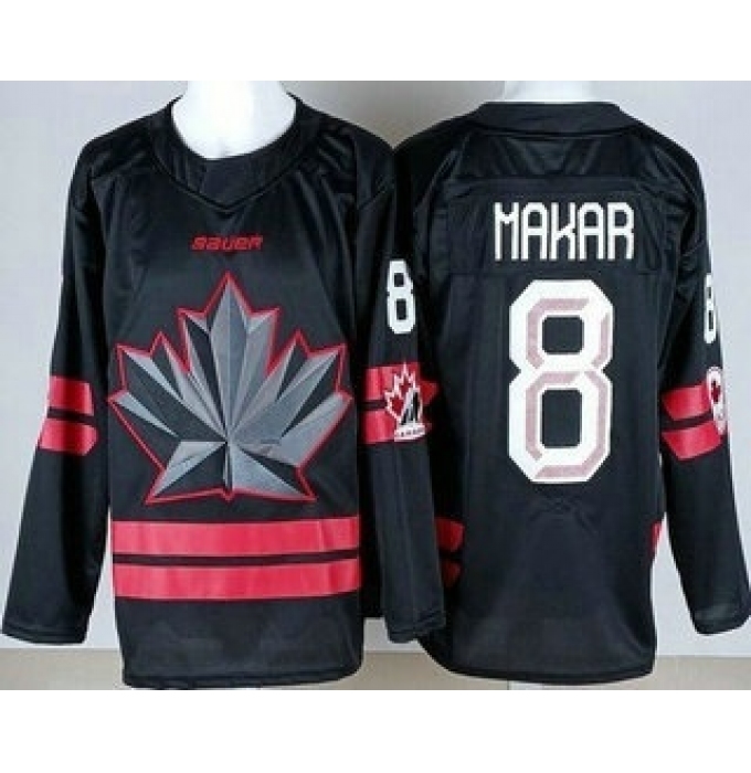 Youth Canada #8 Cale Makar Black 2026 Olympics Authentic Jersey