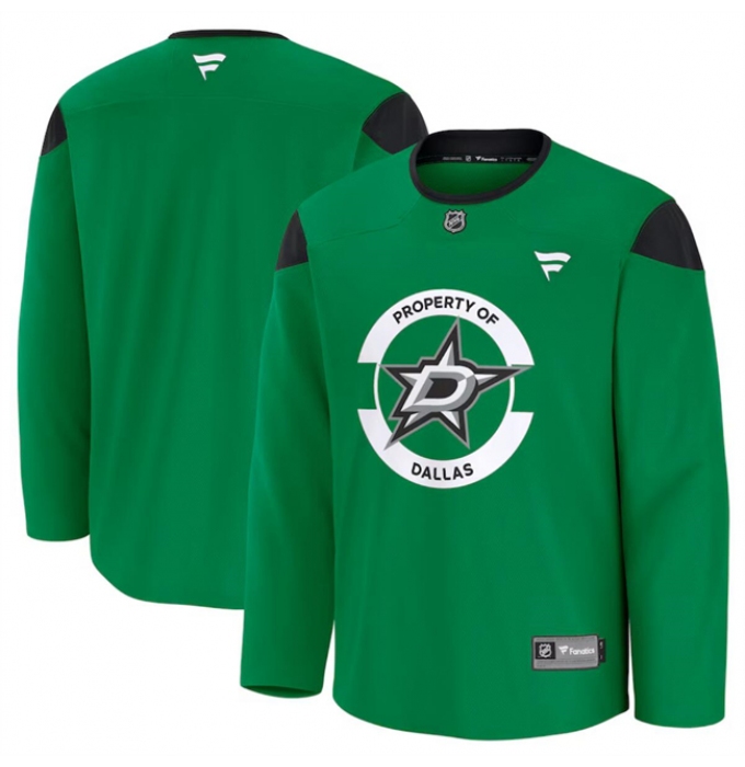 Men's Dallas Stars Green 2024-25 Team Practice Stitched Hockey Jersey