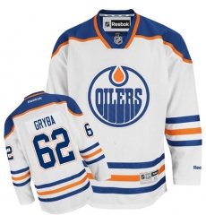 Women's Reebok Edmonton Oilers #62 Eric Gryba Authentic White Away NHL Jersey