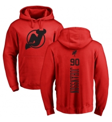 NHL Adidas New Jersey Devils #90 Marcus Johansson Red One Color Backer Pullover Hoodie