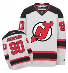 Youth Reebok New Jersey Devils #90 Marcus Johansson Authentic White Away NHL Jersey