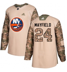 Men's Adidas New York Islanders #24 Scott Mayfield Authentic Camo Veterans Day Practice NHL Jersey