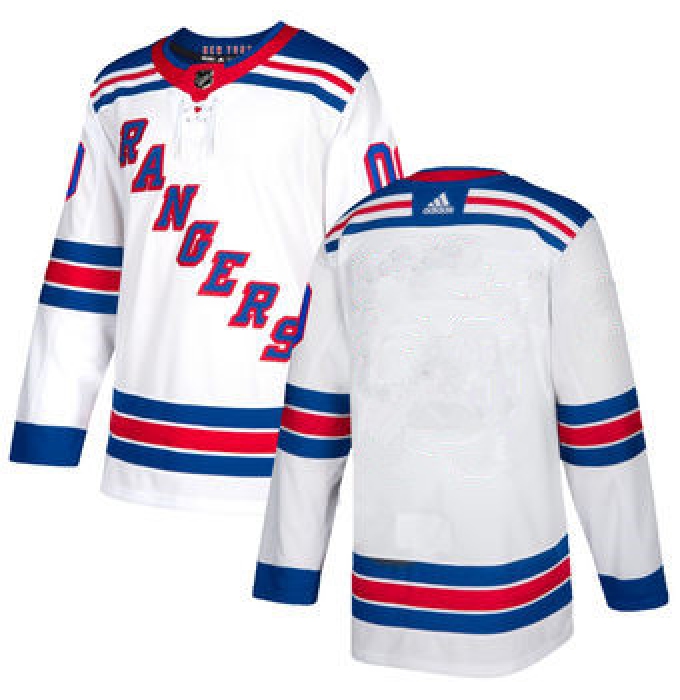 Men's New York Rangers adidas White Authentic Blank Jersey