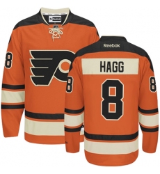 Youth Reebok Philadelphia Flyers #8 Robert Hagg Premier Orange New Third NHL Jersey