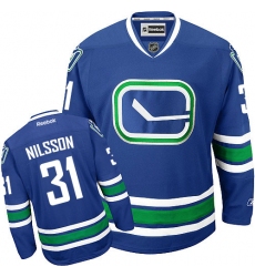 Women's Reebok Vancouver Canucks #31 Anders Nilsson Premier Royal Blue Third NHL Jersey