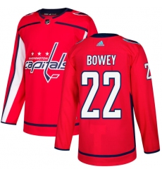 Youth Adidas Washington Capitals #22 Madison Bowey Premier Red Home NHL Jersey