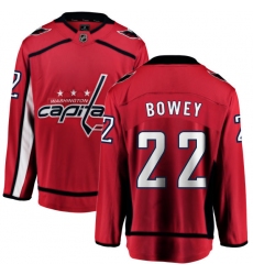 Youth Washington Capitals #22 Madison Bowey Fanatics Branded Red Home Breakaway NHL Jersey