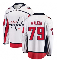 Men's Washington Capitals #79 Nathan Walker Fanatics Branded White Away Breakaway NHL Jersey