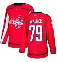 Youth Adidas Washington Capitals #79 Nathan Walker Authentic Red Home NHL Jersey