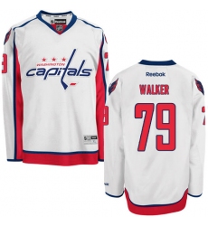 Youth Reebok Washington Capitals #79 Nathan Walker Authentic White Away NHL Jersey