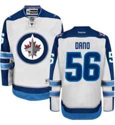 Youth Reebok Winnipeg Jets #56 Marko Dano Authentic White Away NHL Jersey